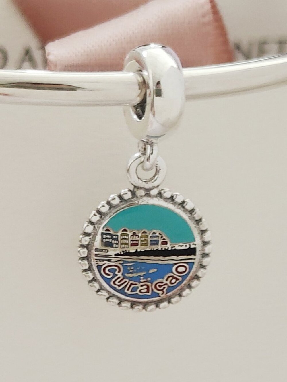 Pandora Curacao Caribbean Exclusive Dutch Canal Houses Charm S925 Silver